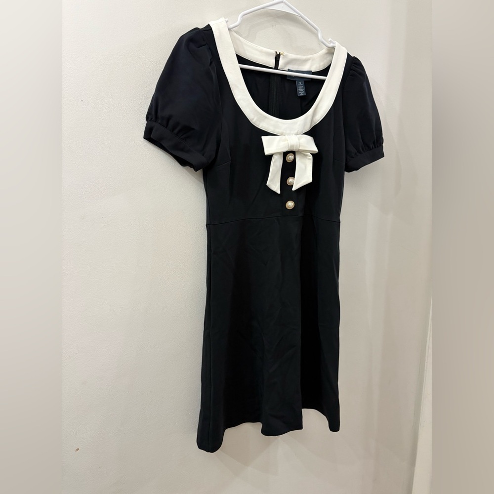 Modcloth Black dress with cream accents - NWT - small - bow